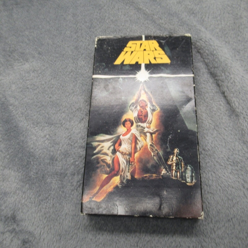 Vintage 90s Star Wars VHS Tape 1992 CBS Fox Video Original Trilogy‎ Movie Film